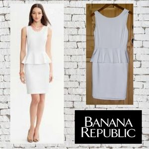 Banana Republic Ponte Knit Peplum Dress